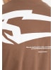 SMILODOX Unisex Oversize T-Shirt Tane in Braun
