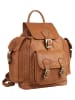 Cluty Rucksack echt Leder in cognac