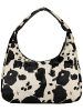 Jost Handtasche Furry Cow Hobo Bag L in Black