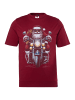 Men Plus Kurzarm T-Shirt in kupferbraun