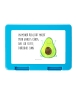 Mr. & Mrs. Panda Aufbewahrungsbox Avocado Glücklich mit Spruch in Weiß
