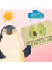 Mr. & Mrs. Panda Duschvorleger Avocado Pärchen mit Spruch in Gelb Pastell