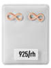 Adeliás Damen Ohrringe – Ohrstecker Unendlichkeitszeichen aus 925 Silber in silber