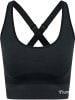 Hummel Hummel Top Hmlclea Yoga Damen Atmungsaktiv Schnelltrocknend Nahtlosen in BLACK MELANGE