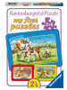 Ravensburger Meine Tierfreunde My first puzzle - Rahmenpuzzle 3 x 6 Teile