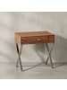 KADIMA DESIGN Nachttisch | Sheesham, 45cm, 1 Schublade, Metallbeine