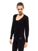 Montana Blu Schwarz Wolle Damen Pullover