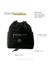 Bag Street Cityrucksack, Freizeithandtasche Nylon schwarz ca. 30cm breit ca. 33cm hoch