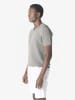 KOROSHI Basic knit henley in khaki