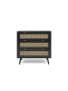 CALICOSY Schuhschrank VILLA in Schwarz - (W) 80  x (H) 80  x (L) 40  cm