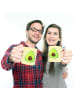 Mr. & Mrs. Panda Tasse Avocado Glücklich ohne Spruch in Gelb Pastell
