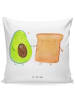 Mr. & Mrs. Panda kuschelkissen 40x40 Avocado Toast ohne Spruch in Weiß