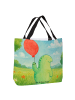 Mr. & Mrs. Panda Tote Bag Schildkröte Luftballon Design ohne Spruch in Weiß