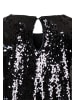 More & More glitzernde Glam-Partybluse, Pailletten in black