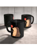 Mr. & Mrs. Panda Kaffeetasse Igel Luftballon ohne Spruch in Schwarz