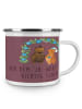 Mr. & Mrs. Panda Emaille Tasse Polterabend Spaß mit Spruch in Kaffa Coffee