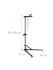 relaxdays Fahrrad-Montageständer in Schwarz/ Orange