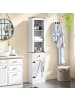 COSTWAY Badezimmerschrank schmal 40 x 24 x 173cm in Weiß