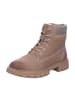 Tamaris Schnürstiefel in CAMEL NUBUC
