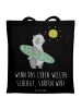 Mr. & Mrs. Panda Stofftasche Sommer Wellen Surf mit Spruch in Schwarz
