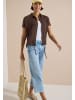 Cecil Dropped Shoulder Hemdbluse in Unifarbe in Brown Cacao