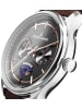 Jacques Lemans Herren-Uhr Derby mit Mondphase Braun/Anthrazit