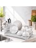 relaxdays Abtropfgestell in Grau - (B)43 x (H)21 x (T)29,5 cm