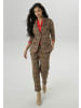 Aniston SELECTED Jerseyblazer in camel-braun-goldgelb-rot-beige
