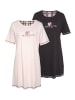 VIVANCE DREAMS Sleepshirt in schwarz, schwarz-weiß, rosa, rosa-schwarz