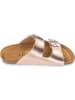 Palado Pantoletten Korfu Metallic in Kupfer-Rose/Silber