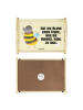 Mr. & Mrs. Panda tablett aus holz Hummel flauschig mit Spruch in Gelb Pastell