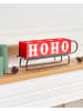 Beliani Kerzenständer KUHMO in Rot/Weiß - (W) 39 x (H) 16 x (L) 8 cm