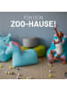 Lumaland LUMALAND Kindersitzsack Animal Line Einhorn - Pastell Pink/Stahlgrau