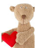 Sigikid Kuscheltier Happy Valentines Ach Good mit Herz BeastsTown in braun