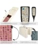 tectake Shiatsu-Massagematratze  186,5 x 60 x 11 cm, beige
