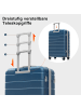 ABRIHOME Koffer Set mit Spinner-Rädern und Kulturbeutel in Blau