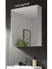Inn.Furn Spiegelschrank weiß 60 cm, Badezimmer Schrank 2-türig