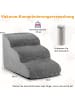 COSTWAY Hundetreppe 3 Stufen in Grau