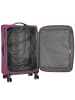 D&N Travel Line 9204 4 Rollen Trolley M 66 cm mit Dehnfalte purple