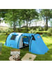 Outsunny Familienzelt in Himmelblau 470L x 220B x 150H cm