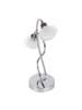 näve LED Tischleuchte "FLOWER" in chrome - (L)15 cm x (B)35 cm x (H)38 cm - EEK F