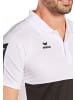 erima Six Wings Poloshirt in schwarz/weiss