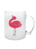Mr. & Mrs. Panda Große Teetasse Flamingo Stolz ohne Spruch in Transparent