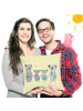 Mr. & Mrs. Panda Dekokissen Koala Familie zwei ohne Spruch in Gelb Pastell