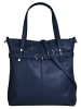 Cluty Shopper echt Leder in blau