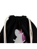 Mr. & Mrs. Panda wander rucksack Einhorn Ballerina mit Spruch in Schwarz