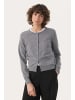 PART TWO Strickjacke NoelaniPW Gerade Passform in Medium Grey Melange