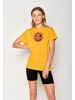 GreenBomb T-Shirt Nature Stork Sun in Goldgelb