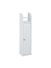 relaxdays Toilettenpapierhalter in Weiß - (B)20 x (H)78,5 x (T)18 cm