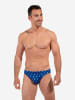 HOM Badehose Swim Micro Briefs Calcio in navy print